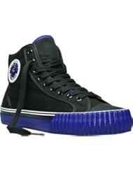 PF FLYERS Mens Center Hi (Black/Purple 9.5 D)