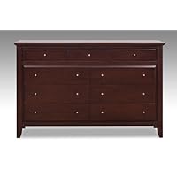 Modus Furniture City II Nine Drawer Dresser, Coco