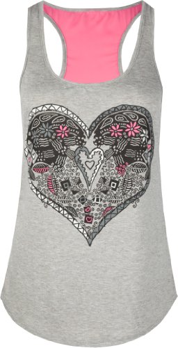 FULL TILT Boho Heart Womens Tank