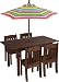 Kidkraft Table and Stacking Chairs with Striped Umbrella