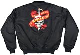 Black Marines Ribbon MA-1 Flight Jacket