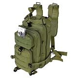 Every Day Carry Tactical Assault Bag EDC Day Pack Backpack w/ Molle Webbing OD