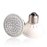 Vktech 2 Red Blue 60 LED Bulb Energy Saving Hydroponic Plant Grow Light Lamp Set New