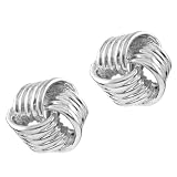 Zanna's Love Knot Clip-On Earrings - Silver