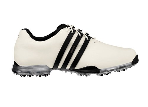 adidas Men's Adipure Golf Shoe,Tour White/Black/Metallic Silver,9.5 M US