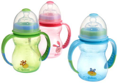 Best Price Bebe Dubon Wide Neck Bottle with 2 Handles, 9 Ounce, Colors May Vary