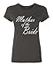 P&B Mother of The Bride Women's T-Shirt, XL, Charcoal