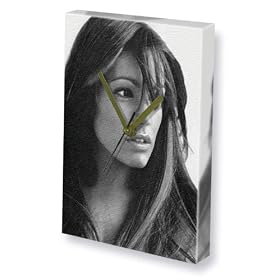 KELLY BROOK - Canvas Clock (LARGE A3 - Signed by the Artist) #js003