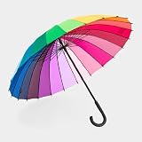 Color Spectrum Rainbow Umbrella, Stick