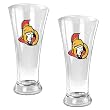 Ottawa Senators 2pc 19oz Pilsner Glass Set - Primary Logo NHL Hockey