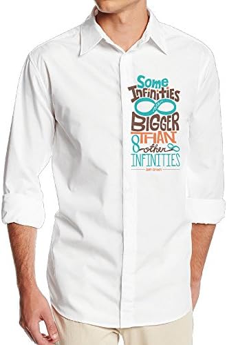 Some Infinities Bigger Than Other Infinities One Size Soft Men's Printed Button Casual Shirts M
