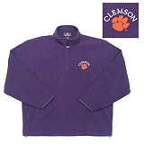 Clemson Tigers NCAA Glacier Fleece Pullover Sweatshirt (Dark Purple)