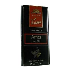 Bittersweet Chocolate Bar 70% cocoa 100 g (3.5 oz) by Voisin, Six