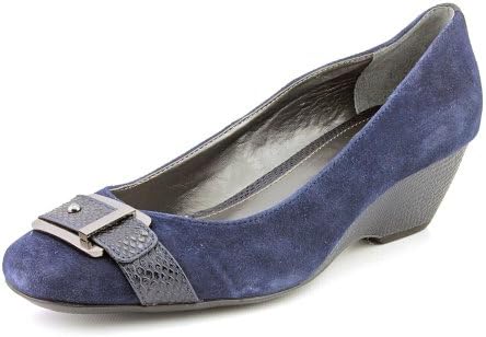 Alfani Vina Womens Size 6.5 Blue Suede Wedges Heels Shoes