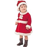(モラーザントラディー)More than tradeクリスマス サンタクロース　 ベビー服 子供服 サンタ 帽子付き 赤ちゃん コスチューム 女の子 男の子 寝相 　 衣装 　着ぐるみ 　100