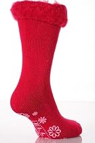 Ladies 1 Pair Elle Cosy Soft Slipper Sock - 4-8 Ladies - Rose Pink
