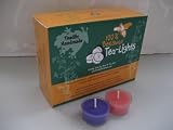 36 Beeswax Advent Tea-Light Candles in Purple and Pink (27 Purple and 9 Pink) - Plastic Cups - 100% Beeswax Candles