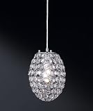 Honsel Leuchten 61641 Honsel Pendelleuchte chrom Acryl klar