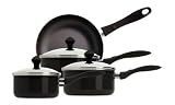 from Meyer Prestige Urban Cookware Saucepan Set, Black, 4 Piece (Model 18796)