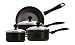 Prestige Urban Cookware Saucepan Set, Black, 4 Piece