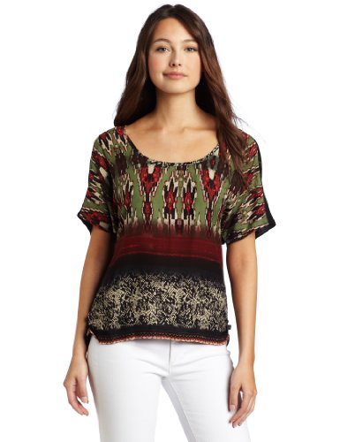 Deals D.E.P.T. Women's Ikat Viscose Top Deals D.E.P.T. Women's Ikat Viscose Top