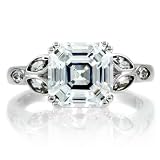 Tracee's Engagement Ring - Asscher and Marquise Cut CZ: Final Sale - 9