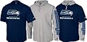 Seattle Seahawks Kids 4-7 Long Sleeve Hooded Tee Combo Pack