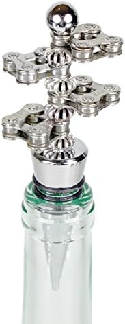 Velo Bling Designs Chain Link and Gear Beads Bottle Stopper