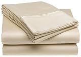 Deluxe 400-Thread-Count 100% Cotton Sateen Linen Sheet Set, Cal King