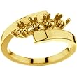 14K Yellow Gold Mother's Ring - 5 Gemstone -- YOU CHOOSE THE COLORS!