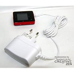 Netzteil f�r Creative ZEN weiss: 110 - 240 Volt Steckerlader. 230V Ladeger�t f�r ZEN X-Fi2 X-Fi Mozaic V MX MuVo XMOD Neeon Plus Stone Plus Wav Neeon 2 Micro Photo Touch 2 Style M300 M100