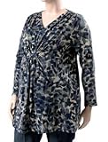 Motherhood Maternity: Plus Size 3/4 Sleeve V-neck Super Soft Maternity T Shirt