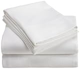 Pinzon 170-Gram Silky-Soft Flannel California King Sheet Set, White