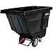 Rubbermaid Commercial FG130400BLA Polyethylene Tilt Dump Truck, 450-Pound Capacity, Black (Renewed)