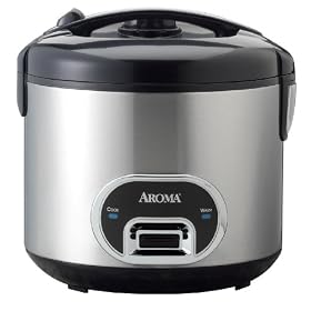 cheap Aroma ARC-940SB Cool-Touch 10-Cup Rice Cooker and Food Steamer