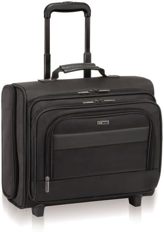 Solo B644 Classic Rolling Overnighter Case, 15.6", 16 7/50" x 6 69/100" x 13 39/50", Black