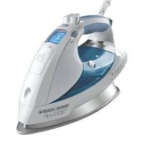 Black & Decker D6000 All-Temp Steam Iron with Stainless-Steel Soleplate