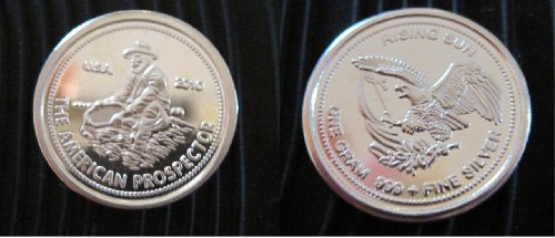American Prospector 1 - Gram .999 Silver Bullion Coin