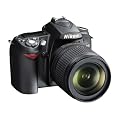 Nikon D90 SLR-Digitalkamera (12 Megapixel) Kit inkl. DX 18-105mm VR + AF-S 70-300mm VR schwarz