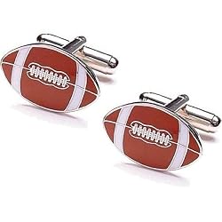 Enamel Football Cufflinks