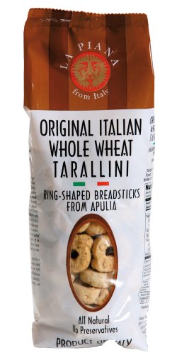 La Piana  Original Italian Whole Wheat Tarallini, 8.8-Ounce Bags (Pack of 4)