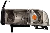 Anzo USA 111068 Dodge Ram Crystal Chrome with Corner Headlight Assembly – (Sold in Pairs)