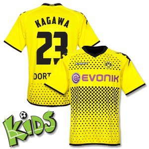 11-12 Borussia Dortmund Home Jersey + Kagawa 23 (Fan Style Name + Number) - Boys