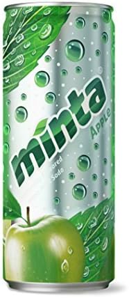 Minta Naturally Flavored Sparkling Mint Beverage, Apple, 10 Fluid Ounce (24 Count) by Minta