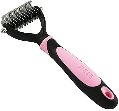 Yoear Professional Pet Dog Cat Grooming Undercoat Rake Comb Mat Breaker Dematting Tool Hair Brush Beauty Massage Tools 11 Stainless Teeth
