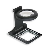 Carson Optical Metal Linen Test Magnifier 5X 30mm Power Lens