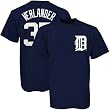 Justin Verlander Detroit Tigers Youth Name and Number T-Shirt