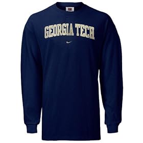 Nike Georgia Tech Yellow Jackets Navy Blue Youth Classic College Long Sleeve T-shirt