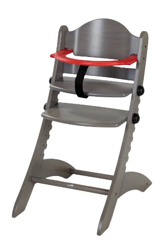 Geuther 2355 - Hochstuhl Swing, Farbe: schlamm / rot Preisvergleich