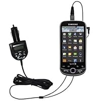 2nd Generation Audio FM Transmitter plus integrated Car Charger for the Samsung Intercept with Gomadic TipExchange Technology